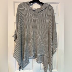 Testament Striped Hooded Poncho